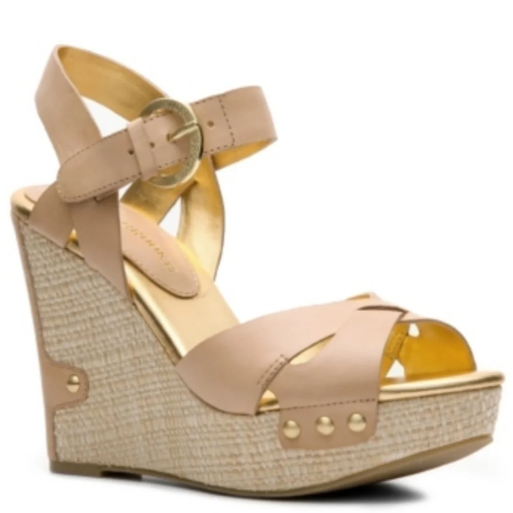 Audrey BROOKE abhallen espadrille platforms.